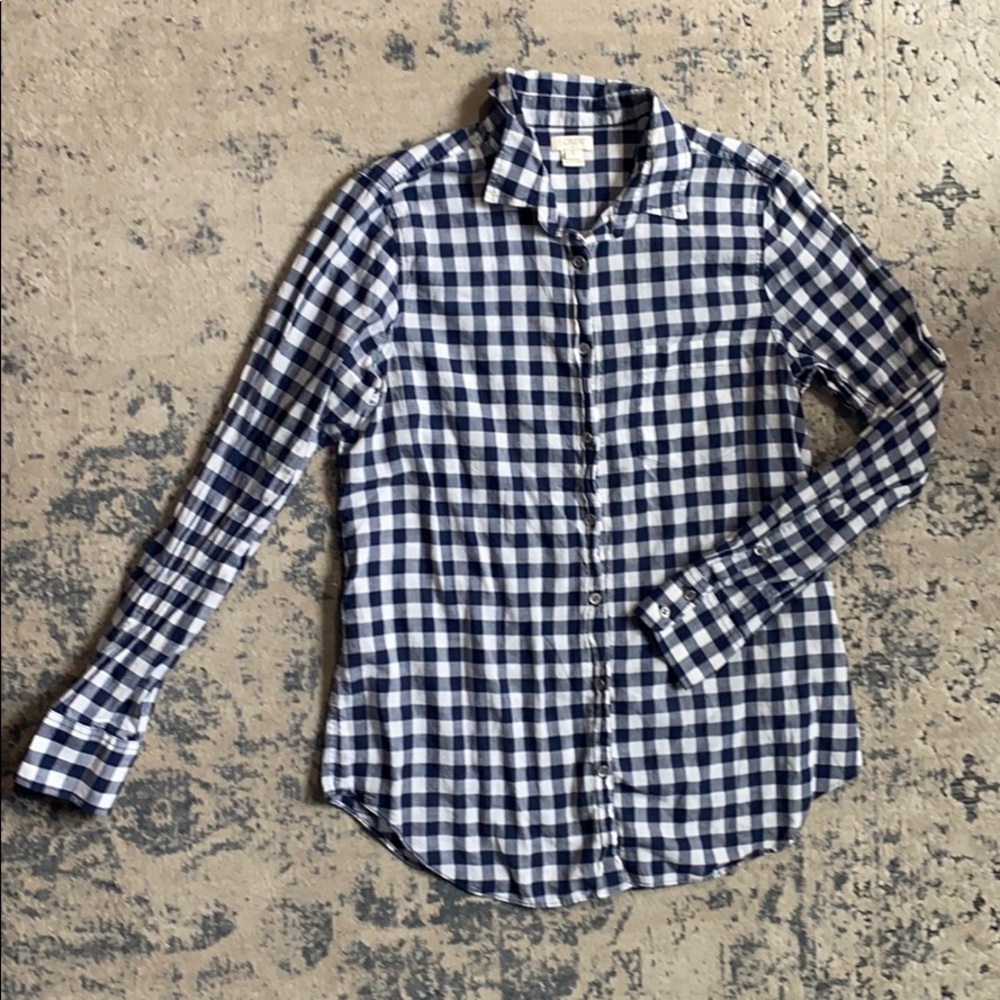 J. Crew Checked Button down Shirt
